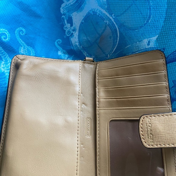 COACH SAFFIANO LEATHER Wallet Wristlet OL-SCHOOL - Picture 11 of 14